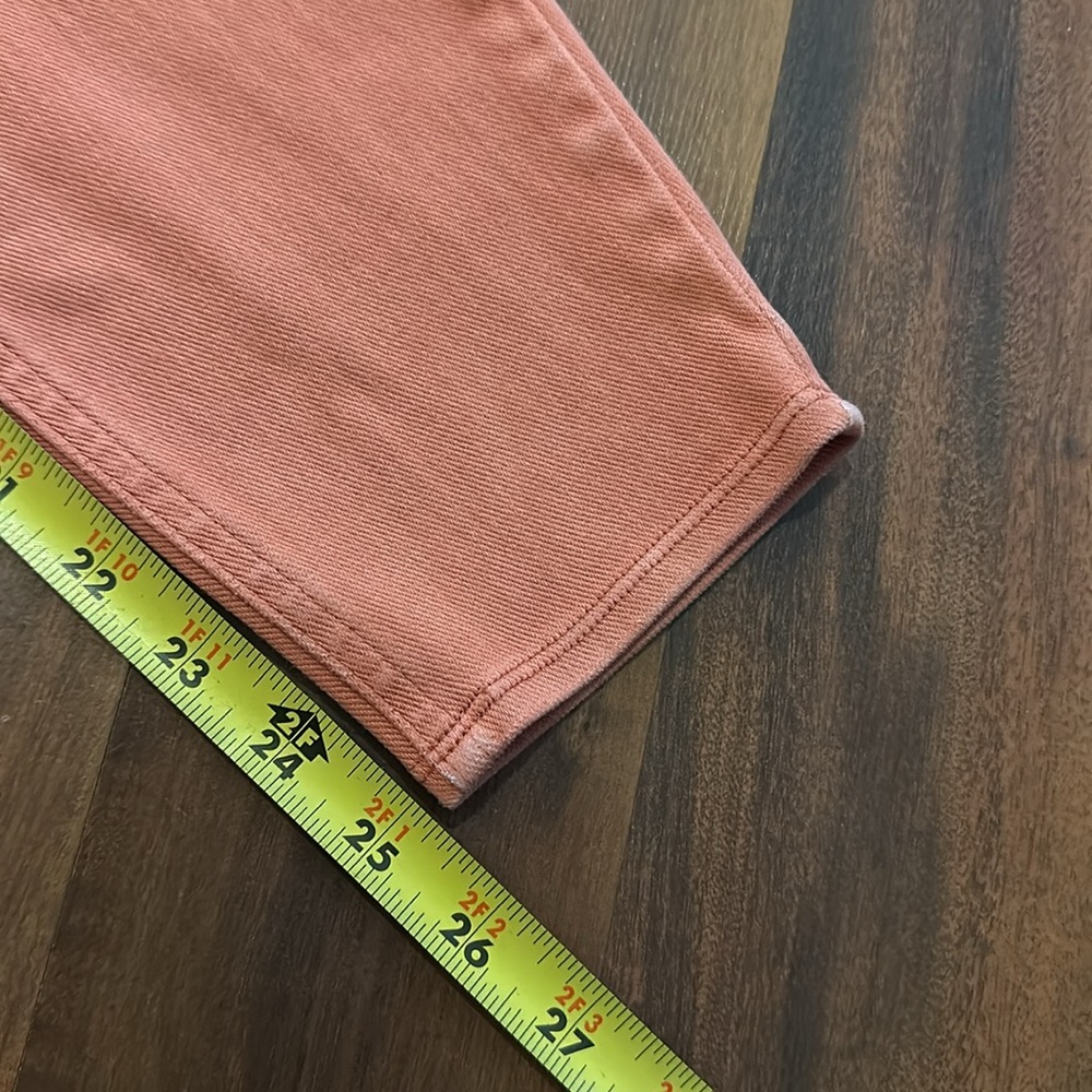 Spanx Jeggings Jean-ish Ankle Leggings Coral Color Size Medium - Picture 10 of 12